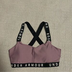 Black and purple Under Armour Sports bra